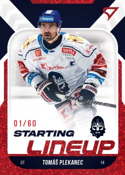 Tomas Plekanec Kladno Tipsport ELH 2022/23 SportZoo 2. serie Starting LINEUP 2nd PERIOD /60 #SL-83